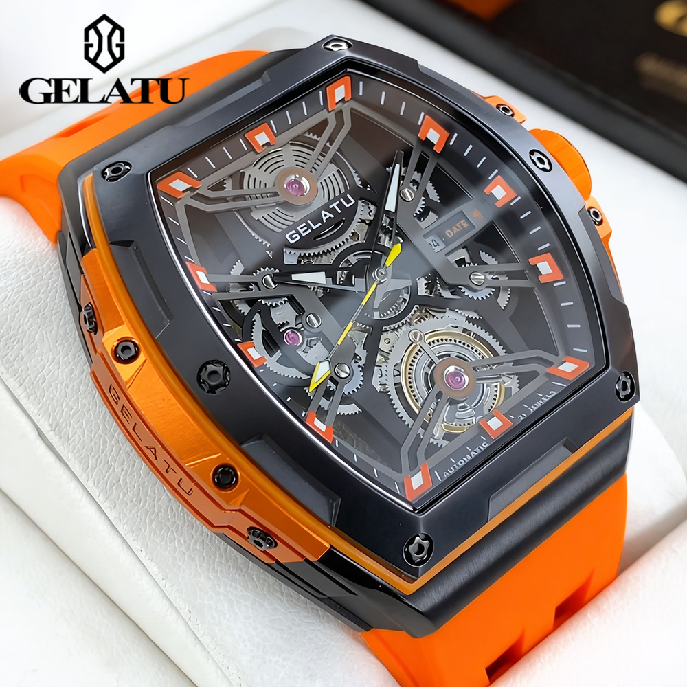 Luxury Watch Hand - GELATU Men's Watches Trend Fashion Hollow