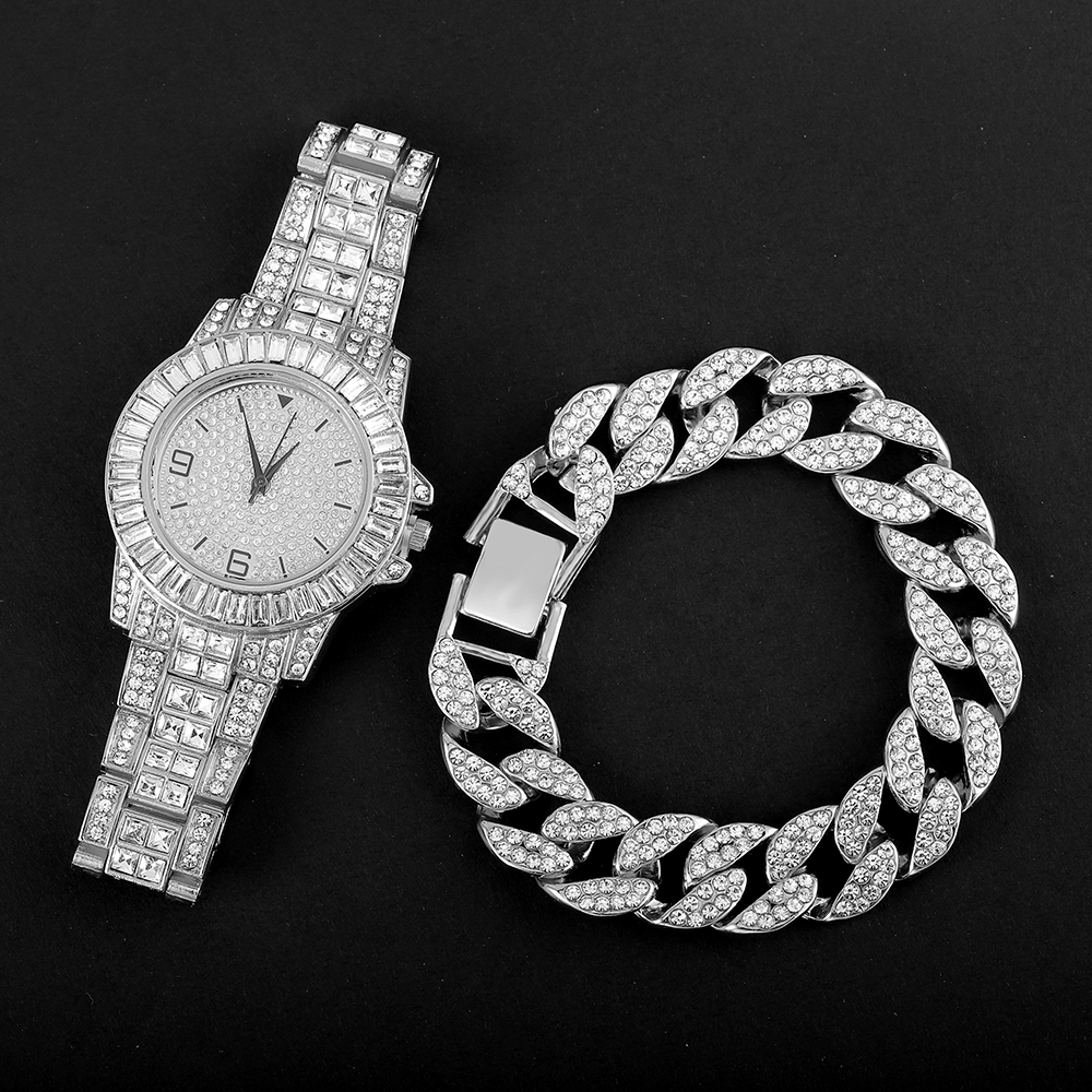 Luxury Watch Miami - Full Diamond Iced Out Watch for