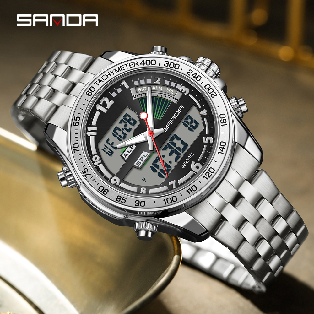 Minute Repeater Watch - SANDA 3307 Men Watch Fashion Elegant