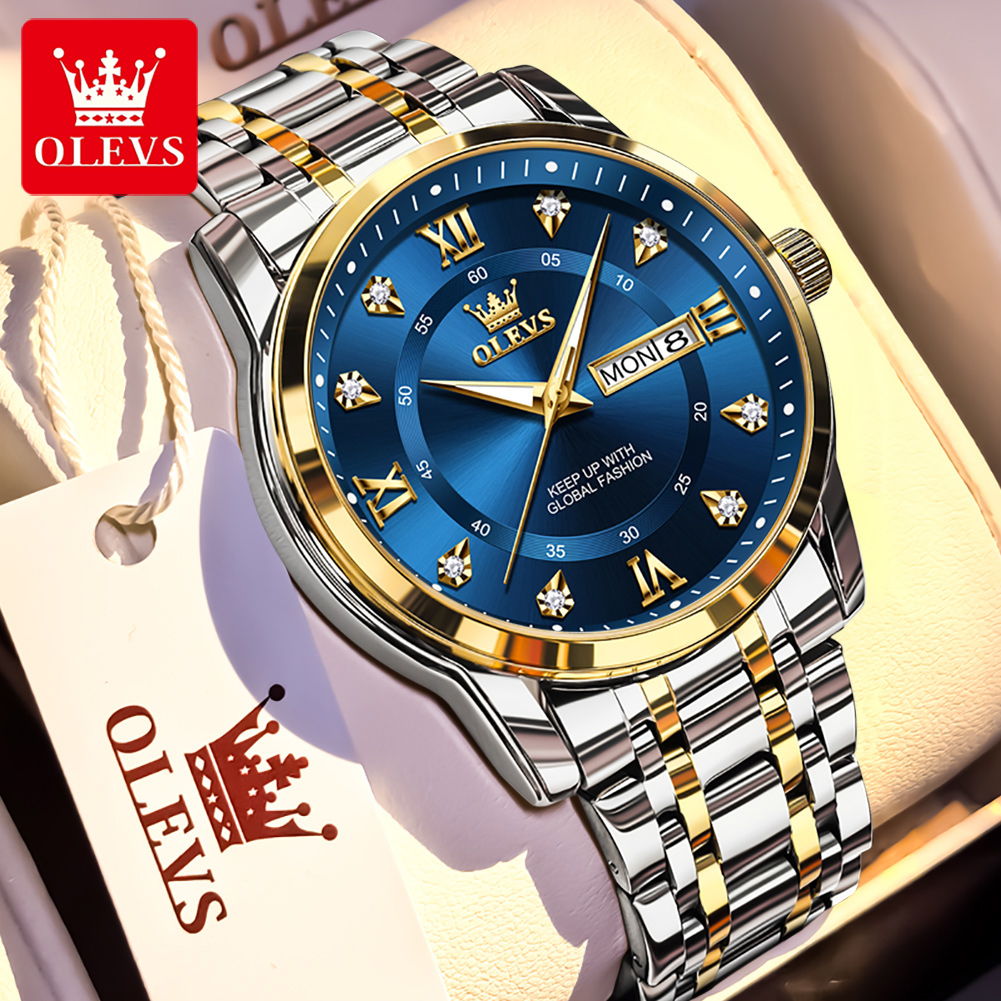 Luxury Watch Business - OLEVS Brand Fashion men's watches stainless