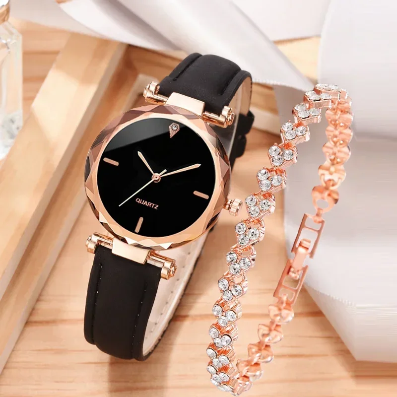 Luxury Watch Deals - 2PCS Set Luxury Watch Women Bracelet