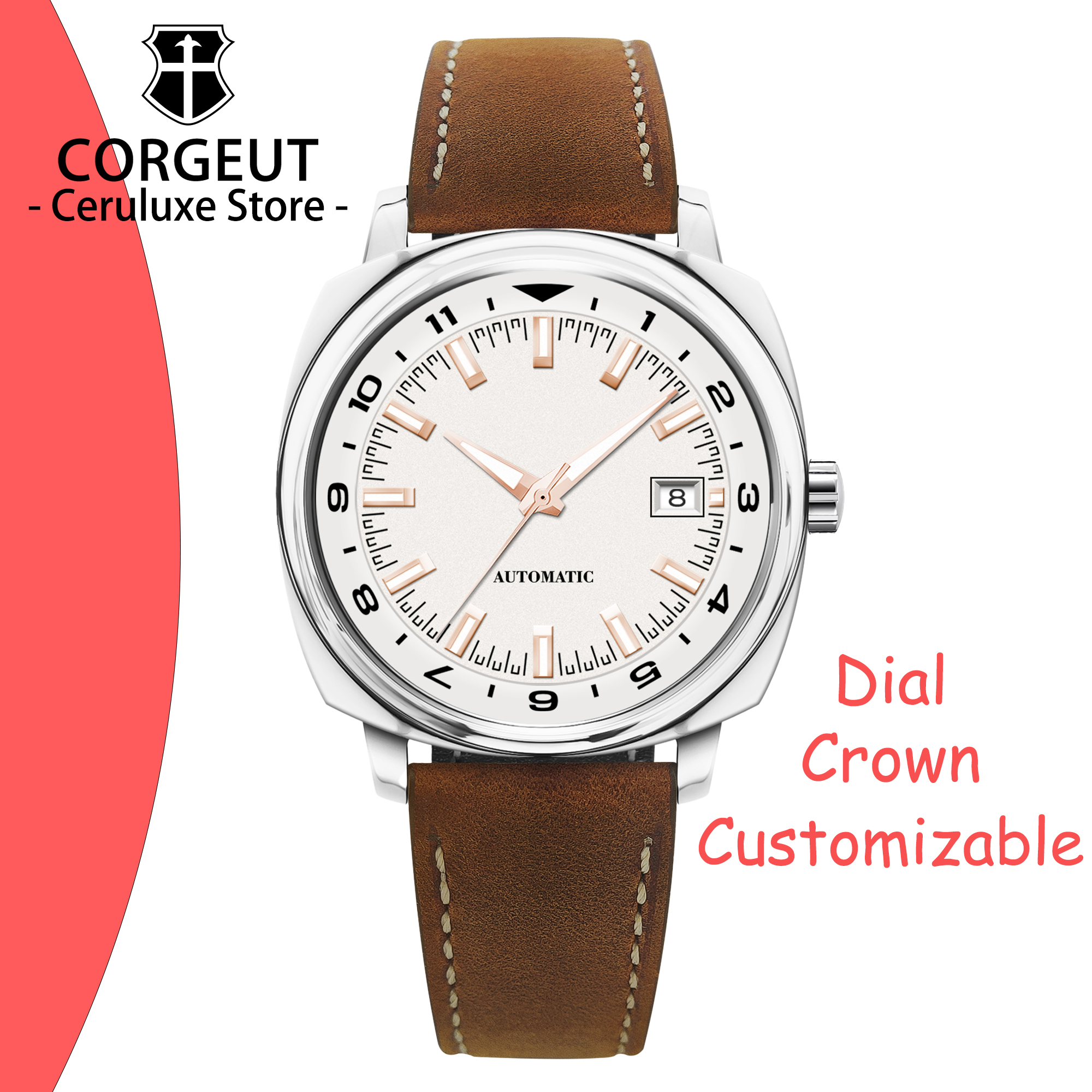 Luxury Watch Deals - CUSTOM 42MM Stainless Steel Sapphire Glass