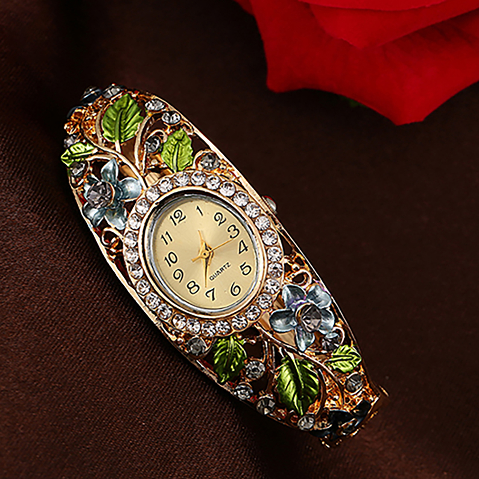 Hot Sales Women\'s Flower Butt - Luxury Watch Dial avaliação e preço