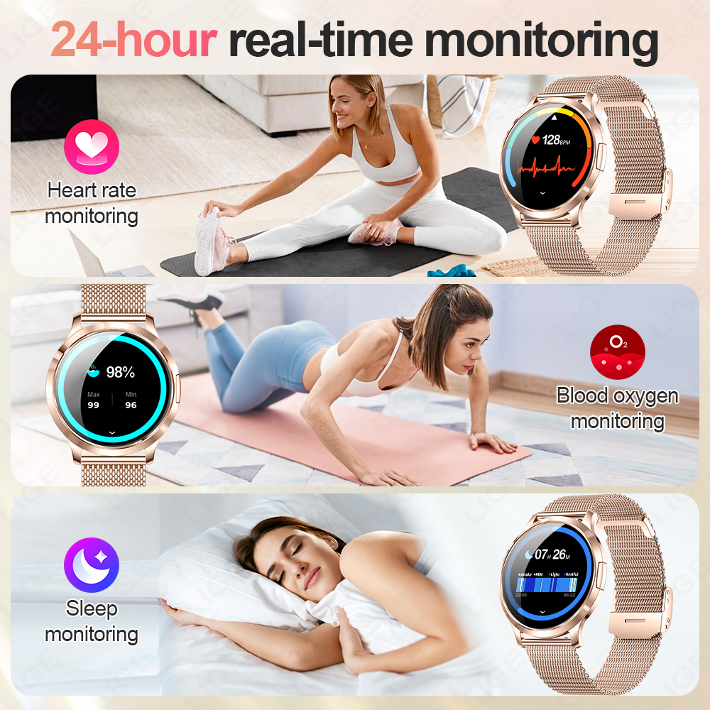 LIGE New Smart Watch Women Ult - Luxury Watch Korea avaliação e preço