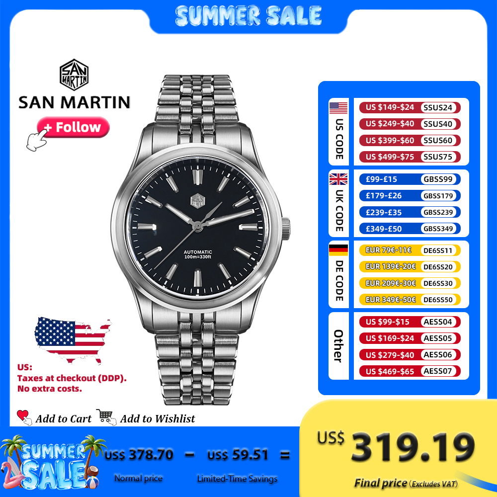 San Martin SN0144 39mm Luxury  - Luxury Watch China avaliação e preço