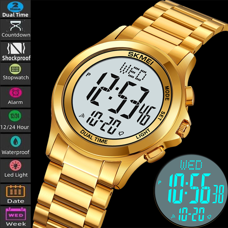 Skmei Mens Led Chronograph Bra - Minute Repeater Watch avaliação e preço