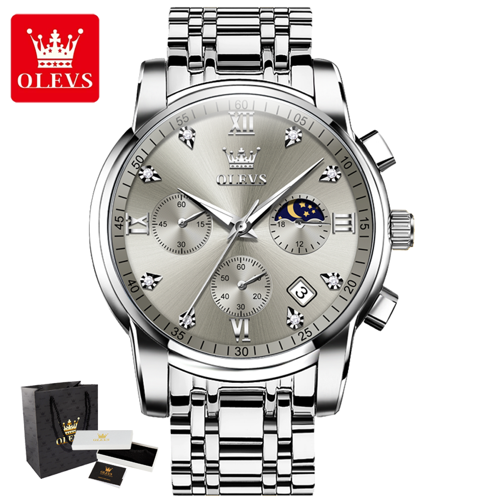 OLEVS 2858 Quartz Watch for Me - Luxury Watch Dial avaliação e preço