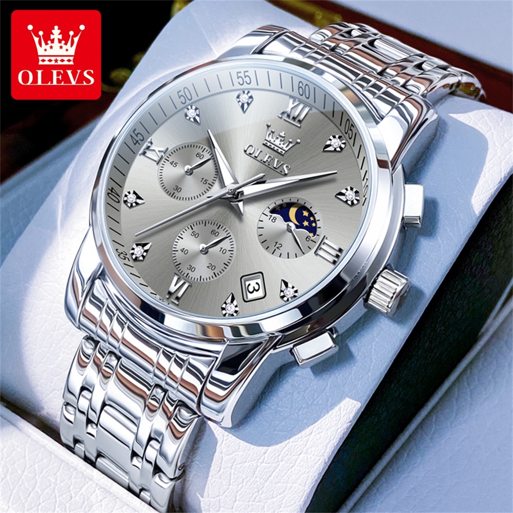OLEVS 2858 Quartz Watch for Me - Luxury Watch Dial avaliação e preço