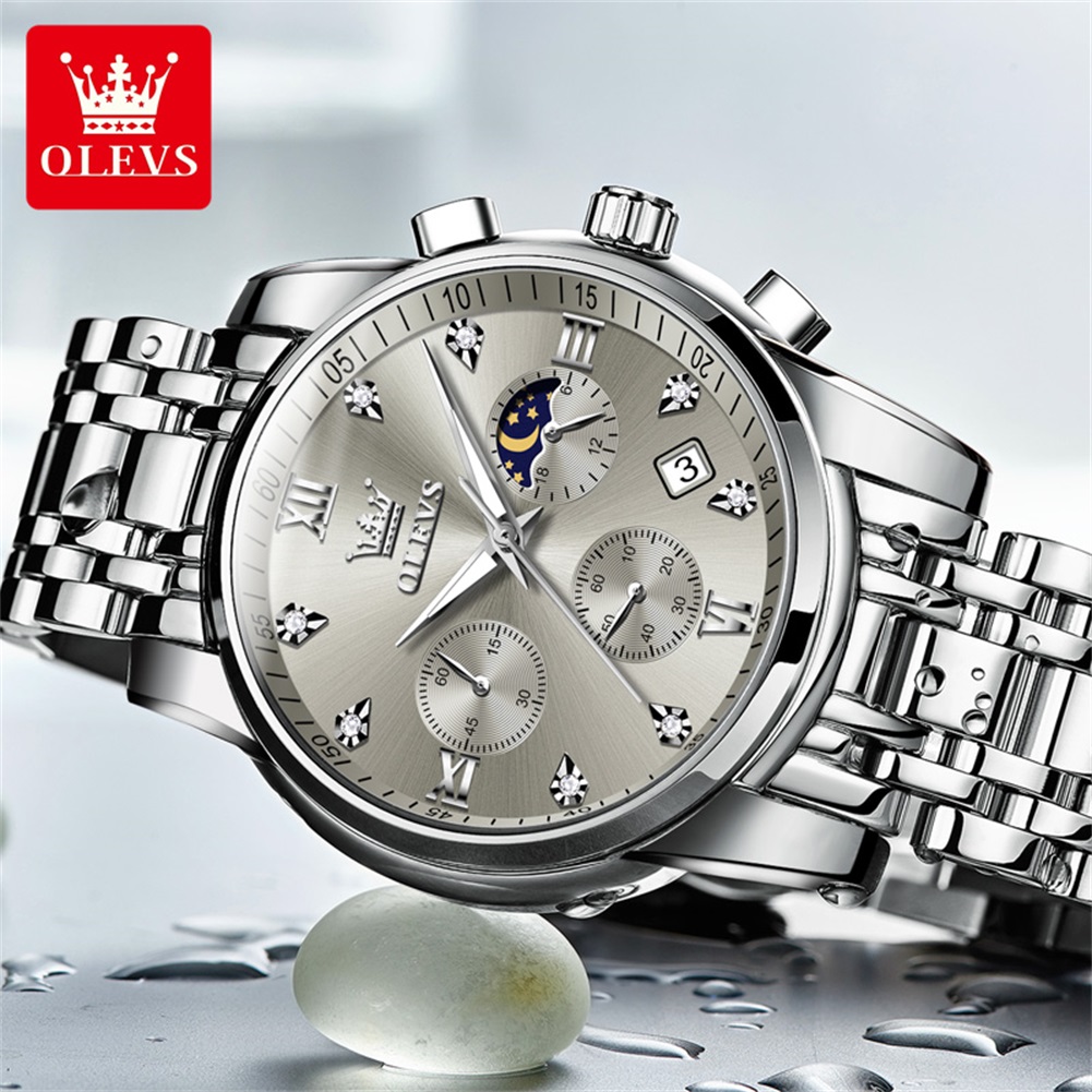 OLEVS 2858 Quartz Watch for Me - Luxury Watch Dial avaliação e preço