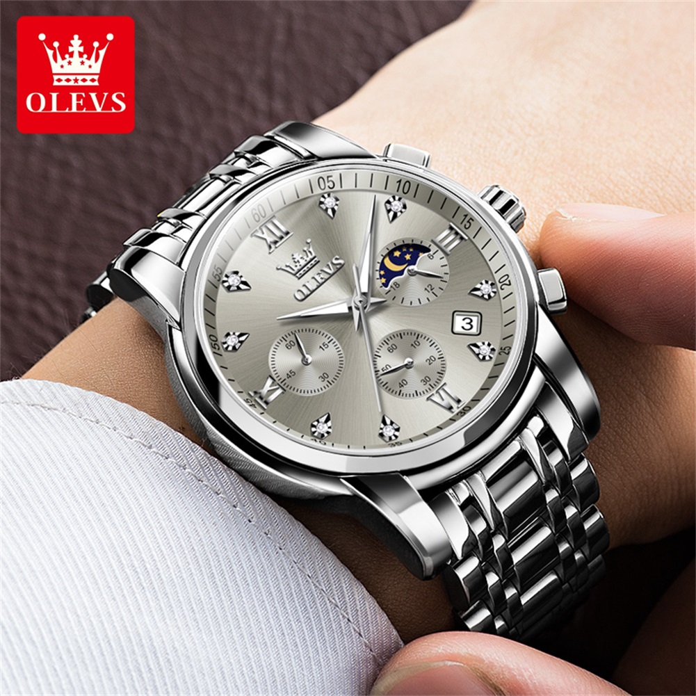 OLEVS 2858 Quartz Watch for Me - Luxury Watch Dial avaliação e preço