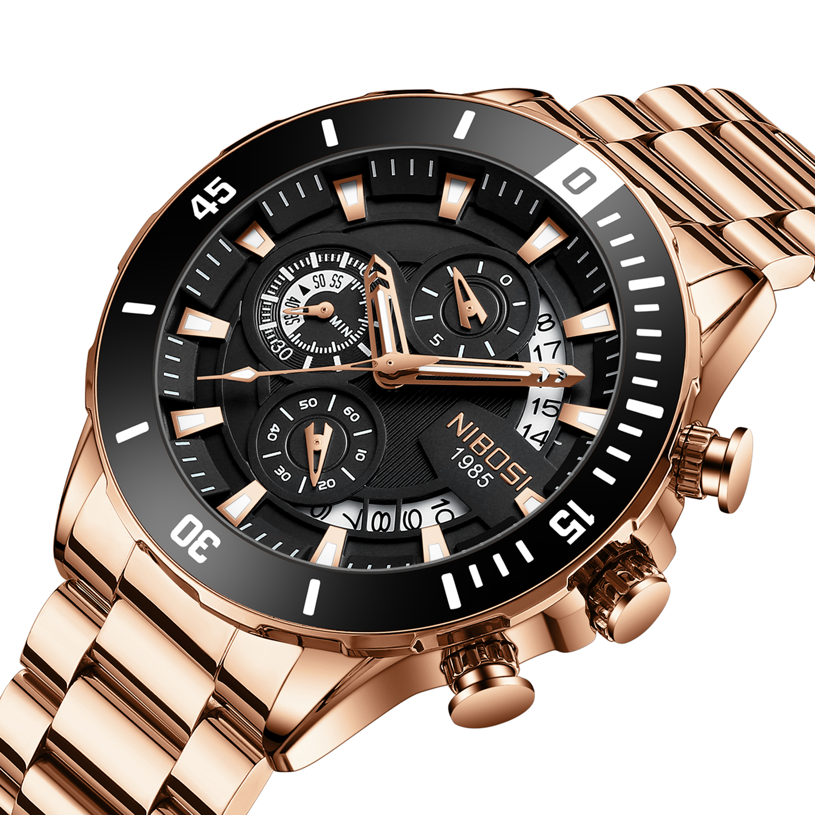 NIBOSI New Men's Watches Top B - Luxury Watch Hand avaliação e preço