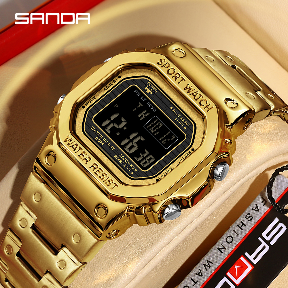 SANDA 2162 Men's Electronic Di - Minute Repeater Watch avaliação e preço