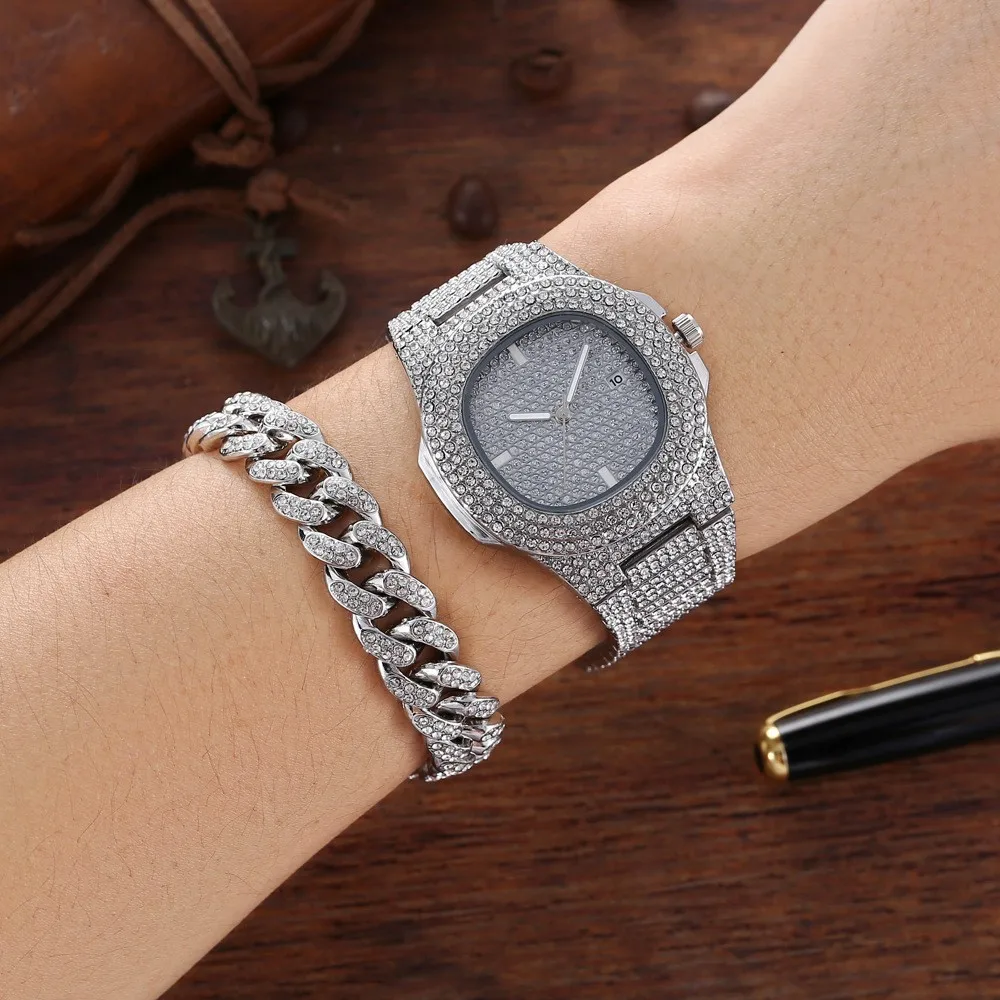 New Gold Color Watch &  Bracel - Luxury Watch Miami avaliação e preço