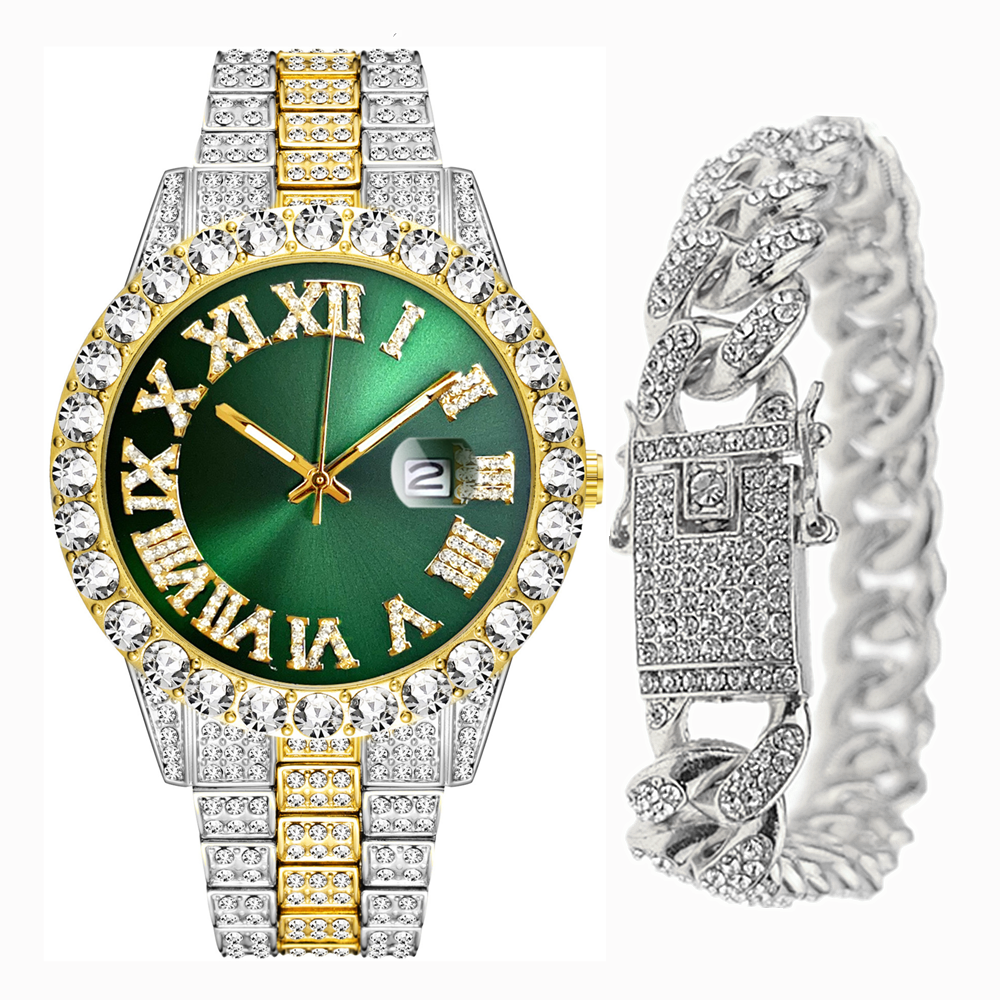 Full Iced Out Bracelet Men Bli - Luxury Watch Miami avaliação e preço