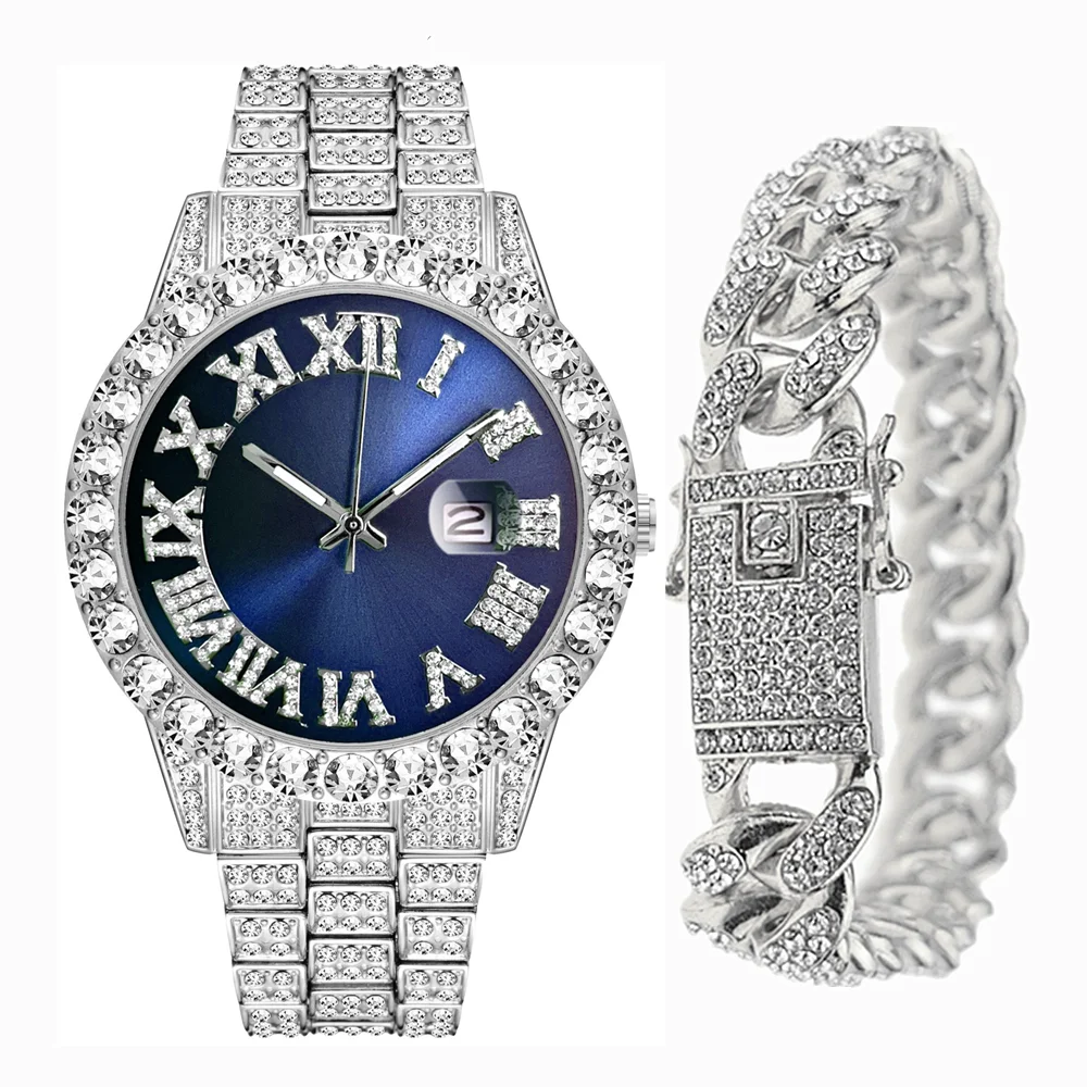 Full Iced Out Bracelet Men Bli - Luxury Watch Miami avaliação e preço