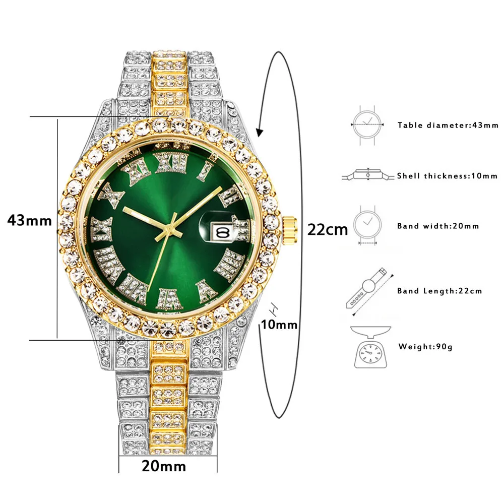 Full Iced Out Bracelet Men Bli - Luxury Watch Miami avaliação e preço