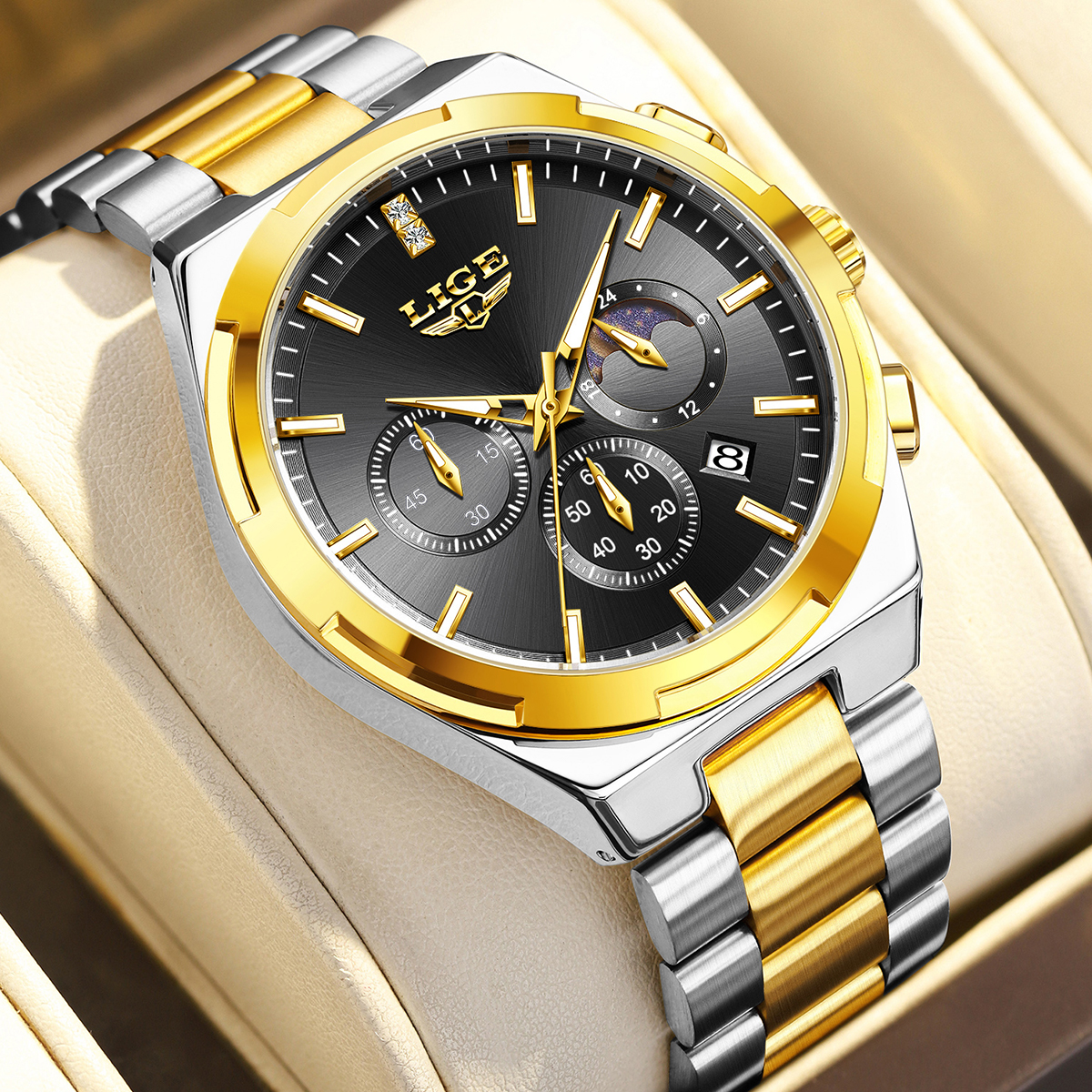 LIGE Classic Business Man Watc - Luxury Watch Business avaliação e preço