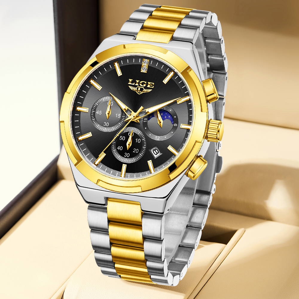 LIGE Classic Business Man Watc - Luxury Watch Business avaliação e preço