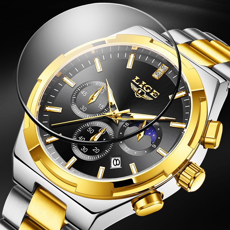 LIGE Classic Business Man Watc - Luxury Watch Business avaliação e preço