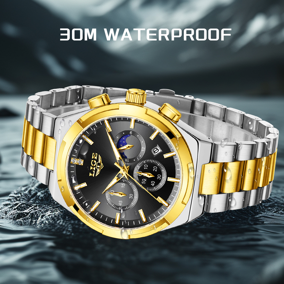 LIGE Classic Business Man Watc - Luxury Watch Business avaliação e preço