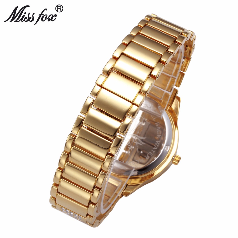 MISSFOX Ladies Gold Party Watc - Luxury Watch China avaliação e preço