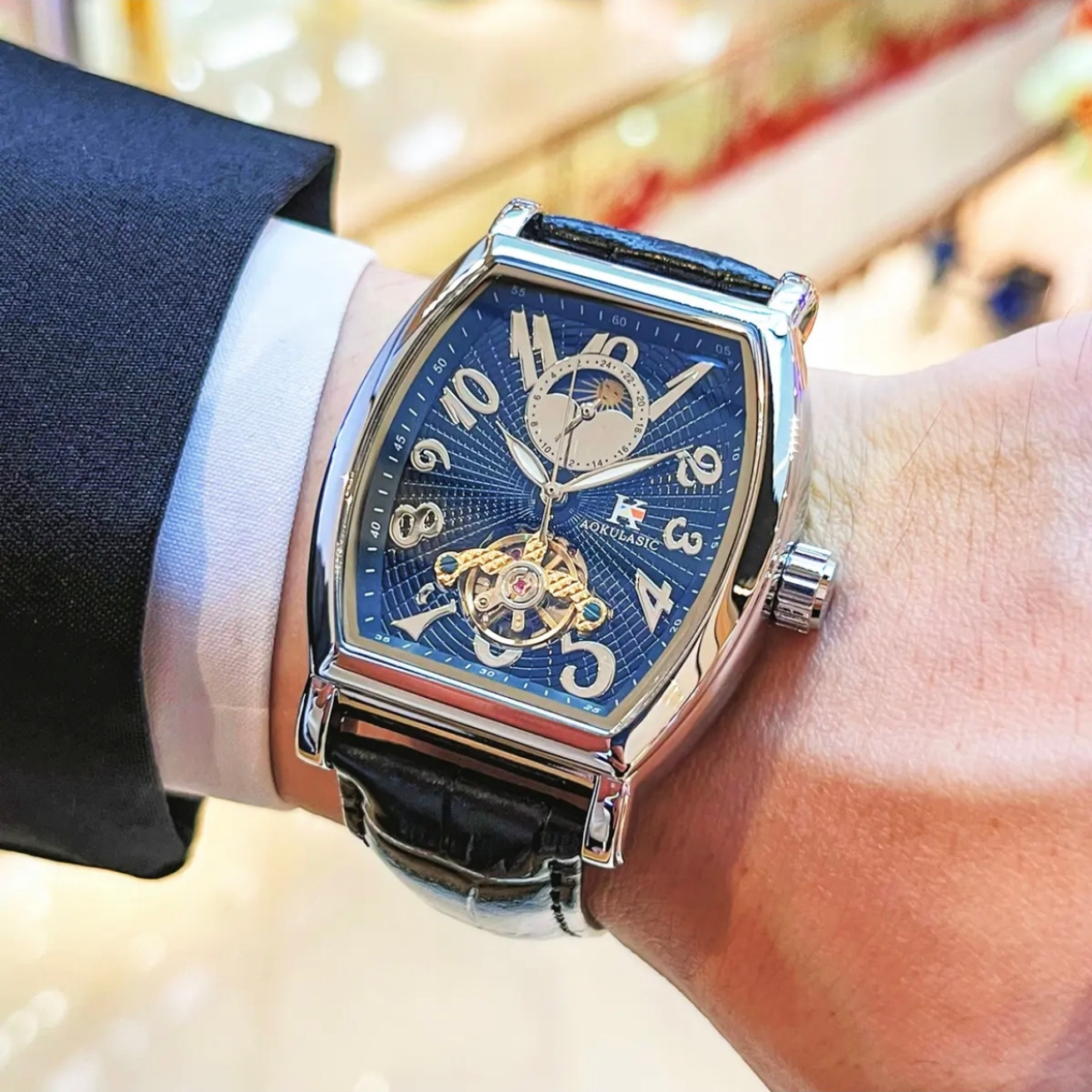 Luxury Business Barrel-Shaped  - Luxury Watch Korea avaliação e preço