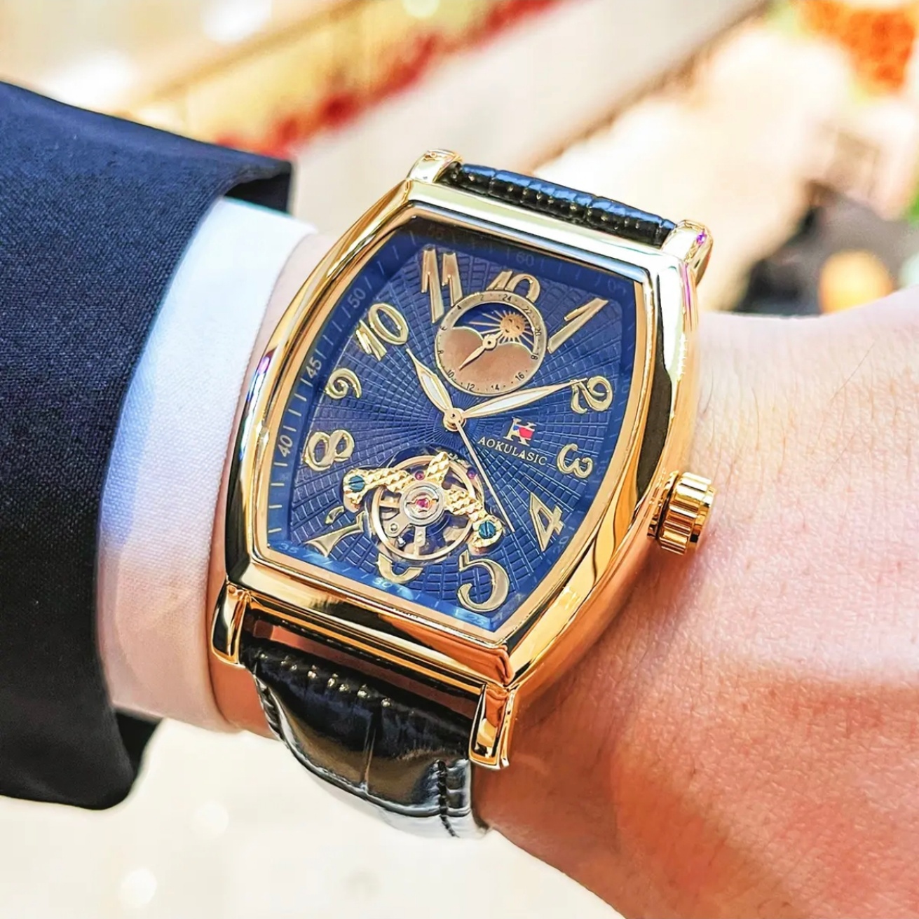 Luxury Business Barrel-Shaped  - Luxury Watch Korea avaliação e preço