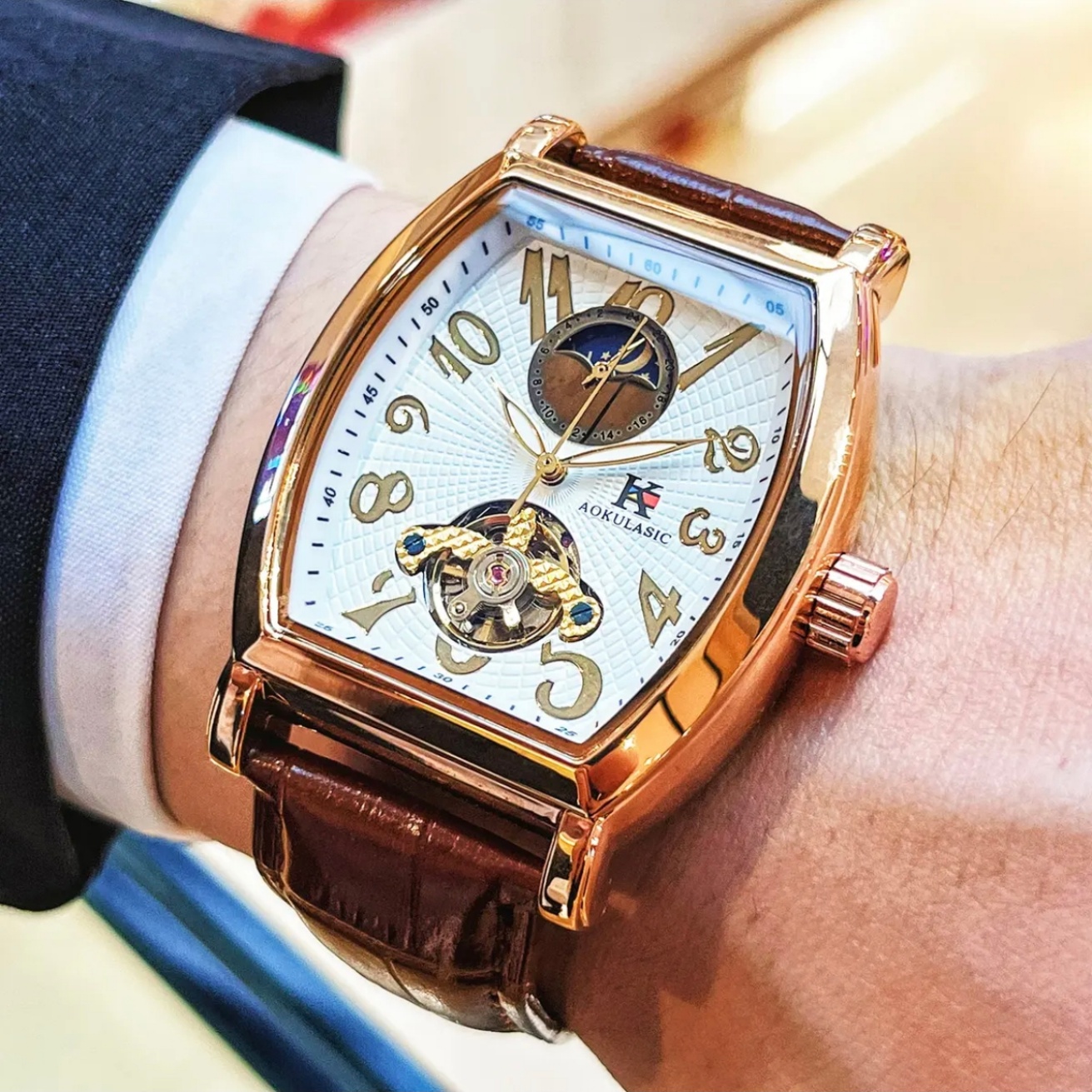 Luxury Business Barrel-Shaped  - Luxury Watch Korea avaliação e preço