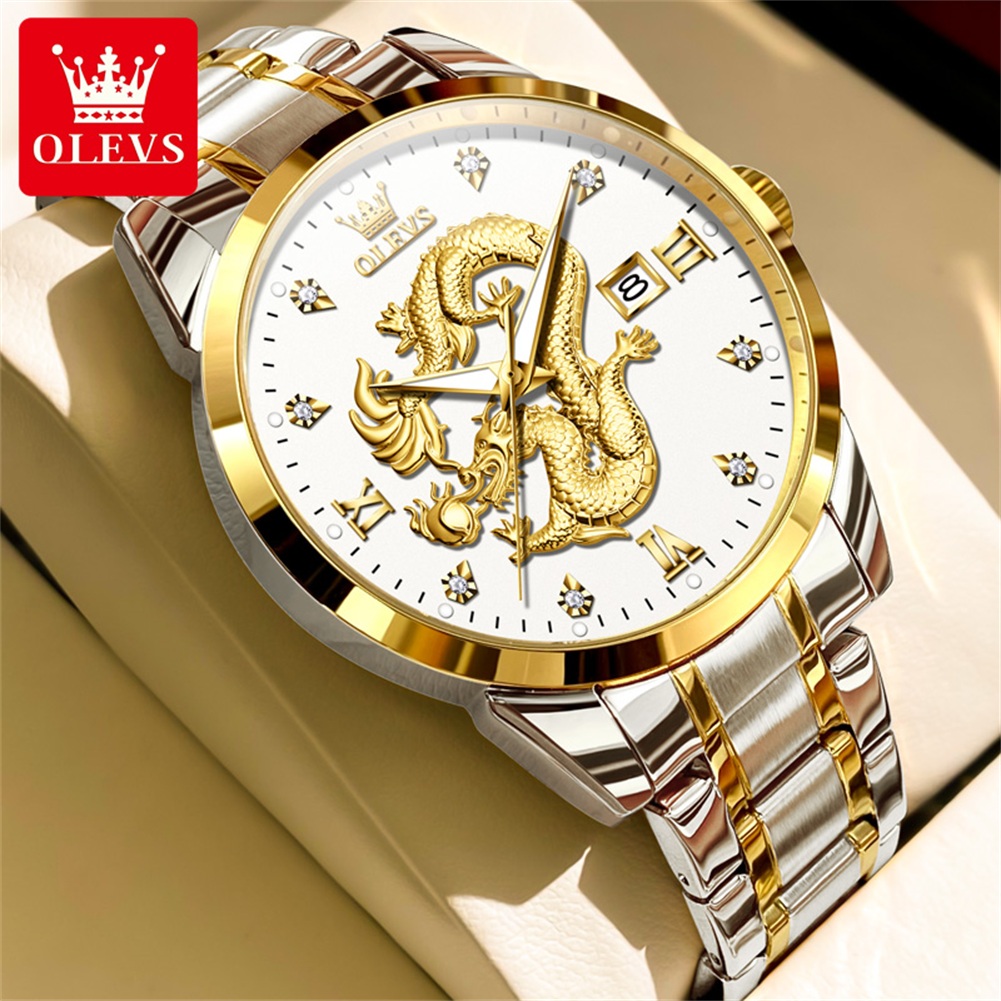 OLEVS Fashion China Loong Drag - Luxury Watch China avaliação e preço