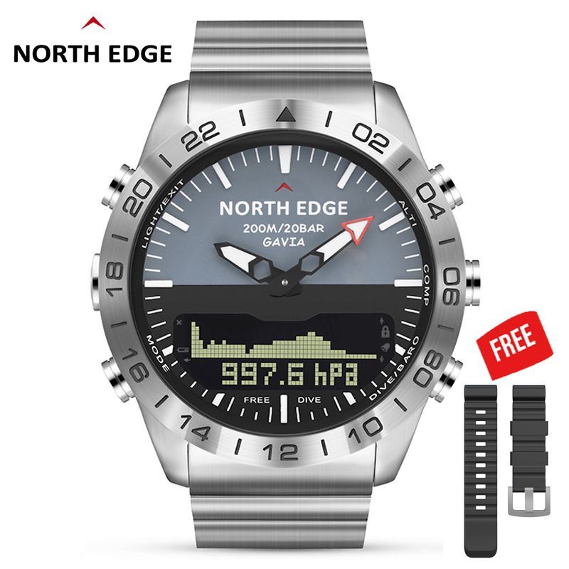 NORTH EDGE GAVIA2 Men's Dive 5 - Compass Watch Luxury avaliação e preço