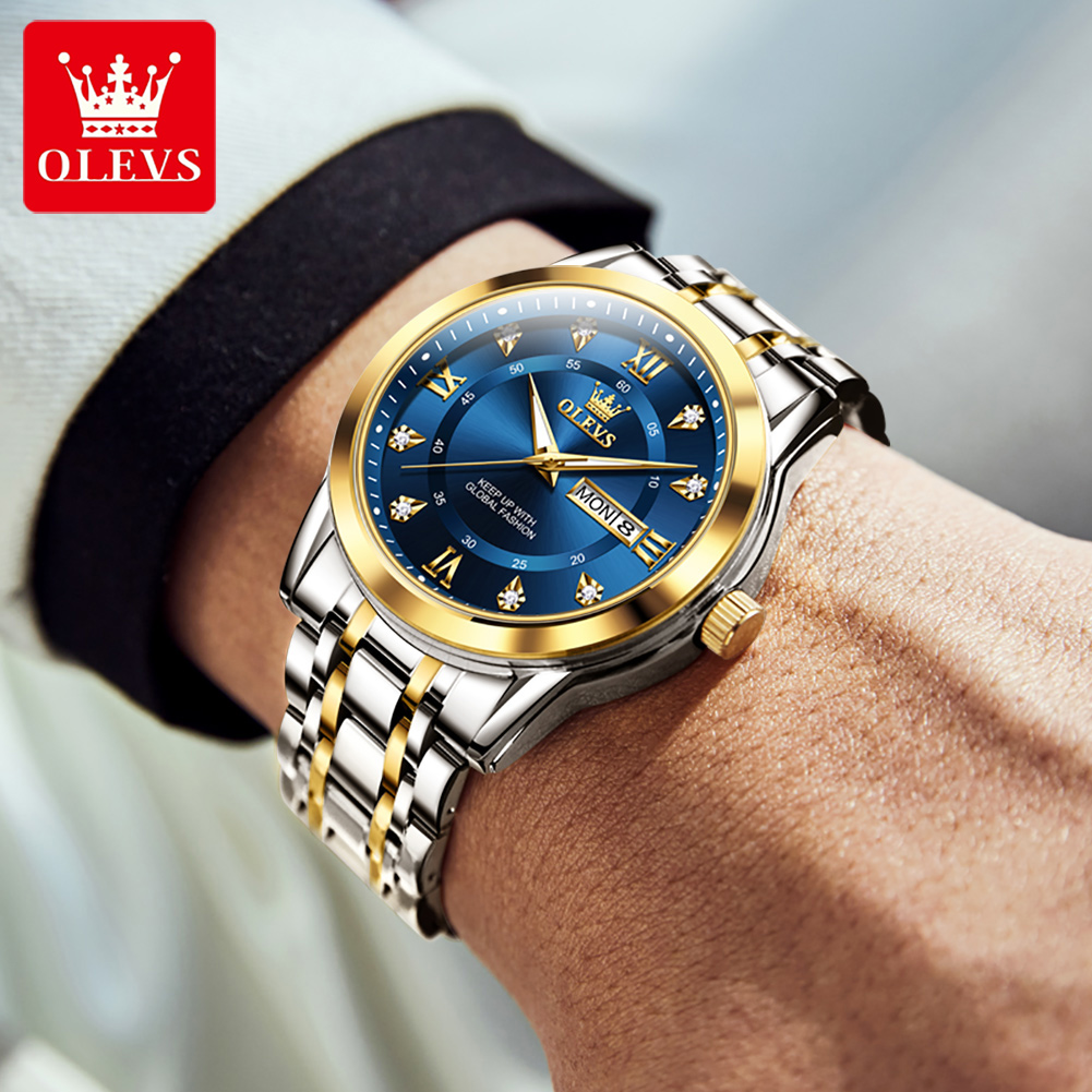 OLEVS 5513 Man Watch Stainless - Luxury Watch Business avaliação e preço