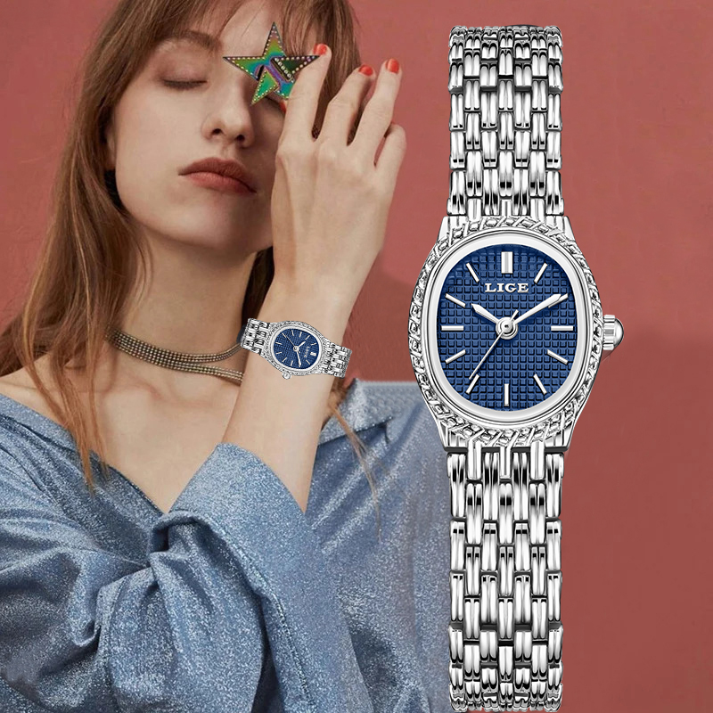 LIGE Fashion Luxury Quartz Wom - Luxury Watch Dial avaliação e preço