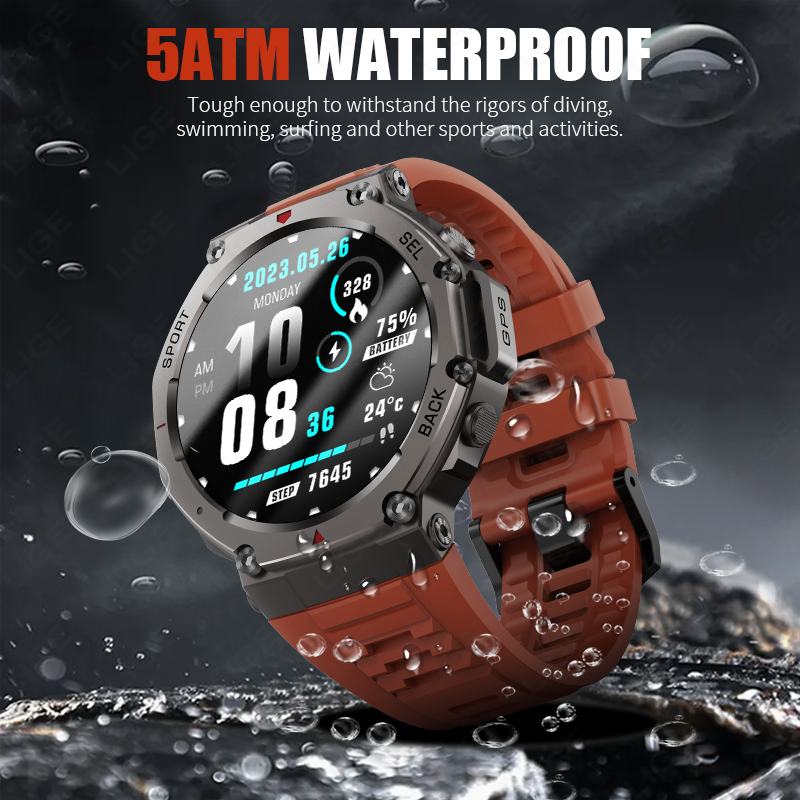 1.43inch 256Mb Smart Watch GPS - Luxury Watch Korea avaliação e preço