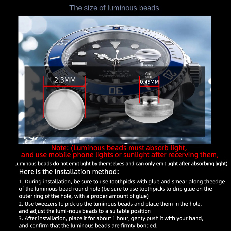 2.3x0.45mm Luminous pip For Se - Luxury Watch Expensive avaliação e preço