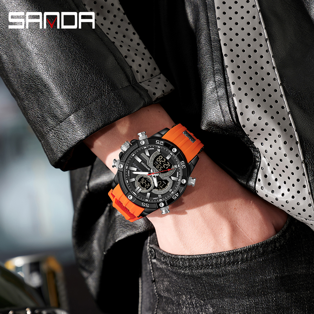 SANDA New 6162 Fashionable Men - Minute Repeater Watch avaliação e preço