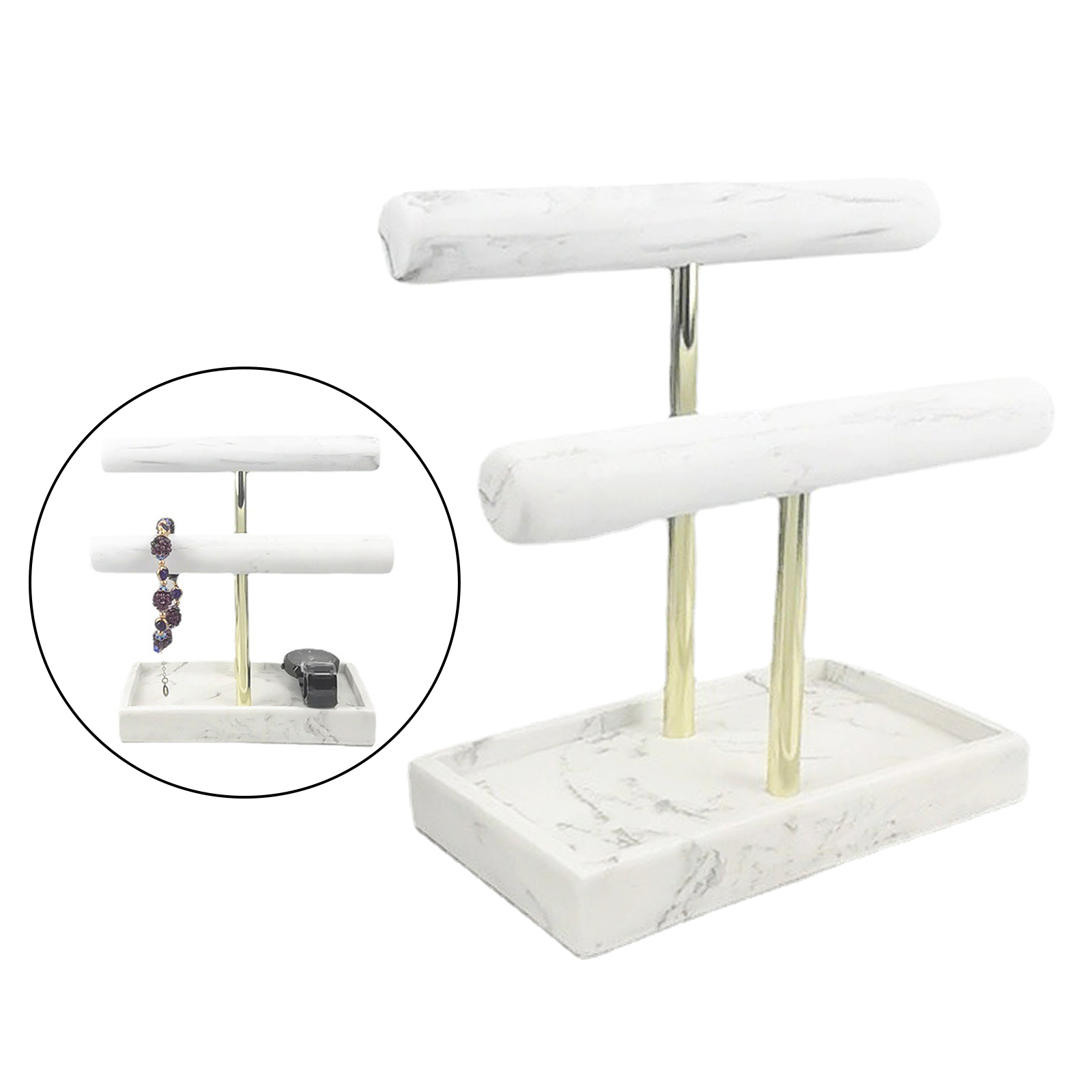2 Tiers Luxury Marble Watch Ho - Luxury Watch Tier avaliação e preço