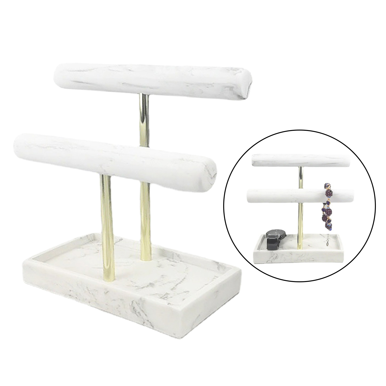 2 Tiers Luxury Marble Watch Ho - Luxury Watch Tier avaliação e preço