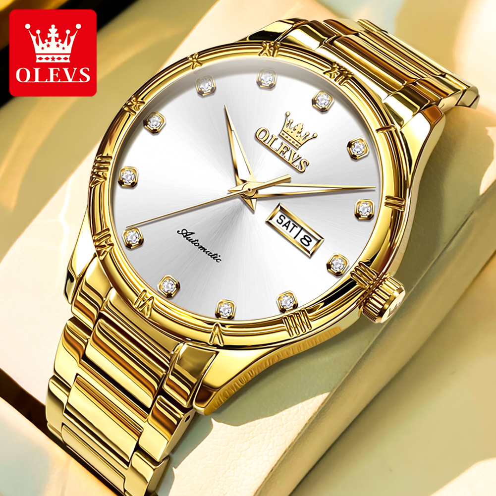 OLEVS Men's Watches Luxury Cas - Luxury Watch Hand avaliação e preço