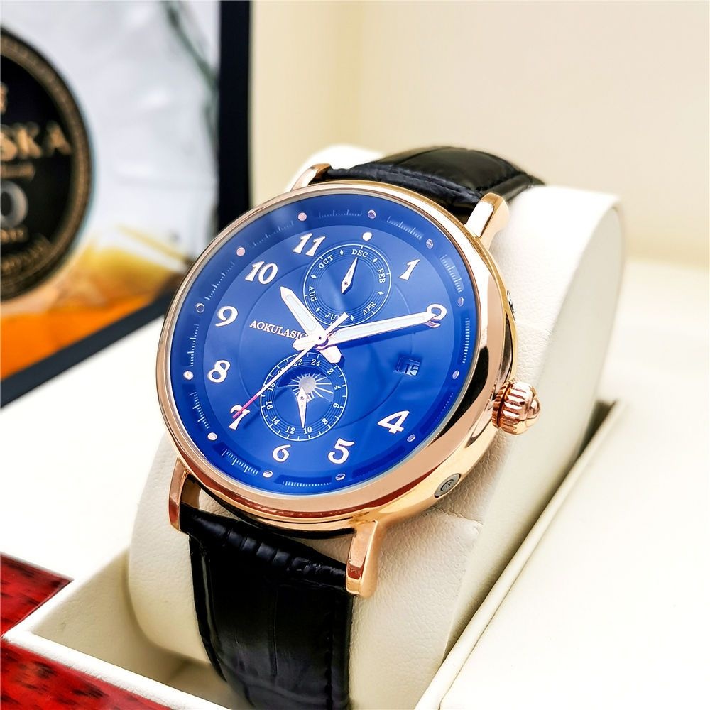 Light Luxury Men's Mechanical  - Luxury Watch Name Brands avaliação e preço