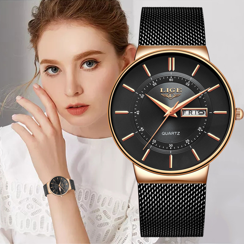 LIGE Women Watches Luxury Bran - Luxury Watch Deals avaliação e preço