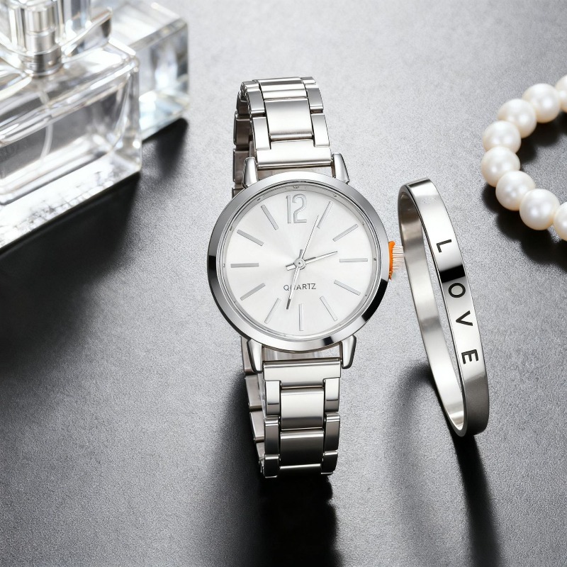 2pcs Set Watch Luxury Women Si - Luxury Watch Dial avaliação e preço