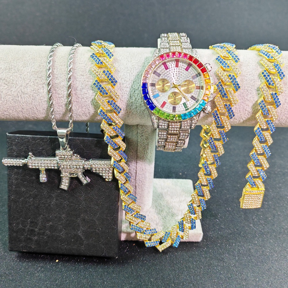 Hip Hop Watches Bracelet Neckl - Luxury Watch Miami avaliação e preço