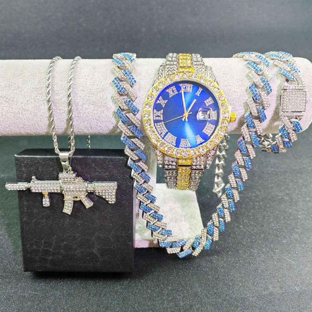 Hip Hop Watches Bracelet Neckl - Luxury Watch Miami avaliação e preço