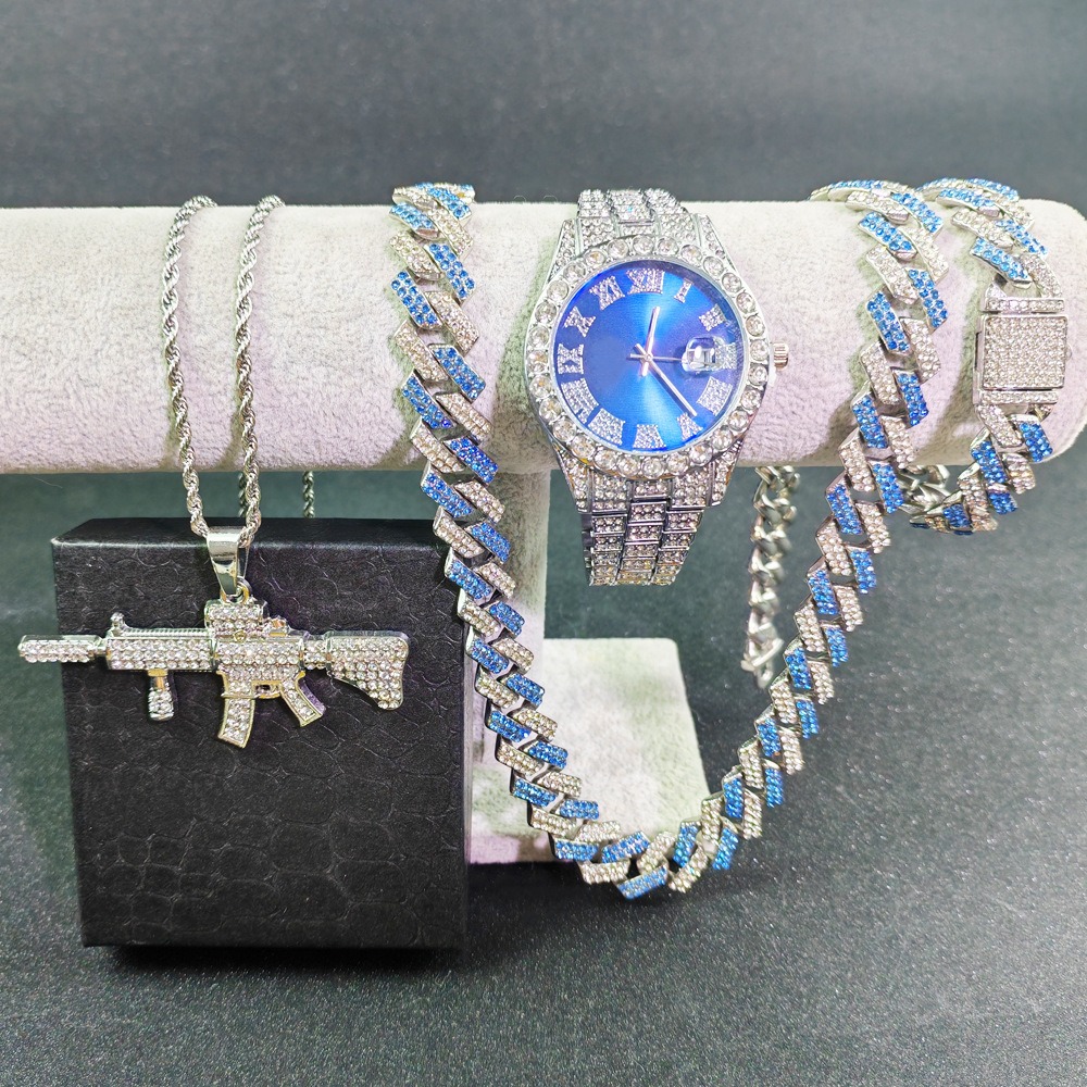 Hip Hop Watches Bracelet Neckl - Luxury Watch Miami avaliação e preço