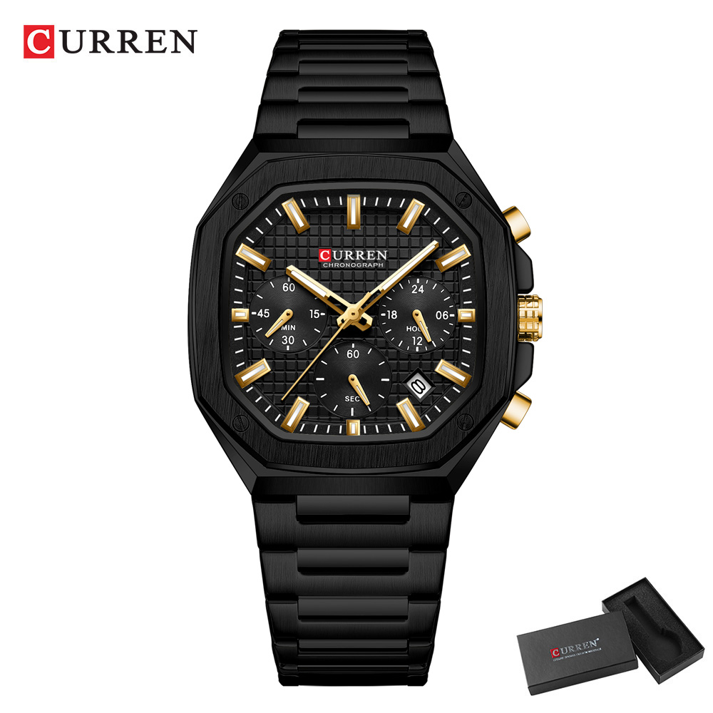CURREN Luxury Square Chrono Wa - Luxury Watch Dial avaliação e preço