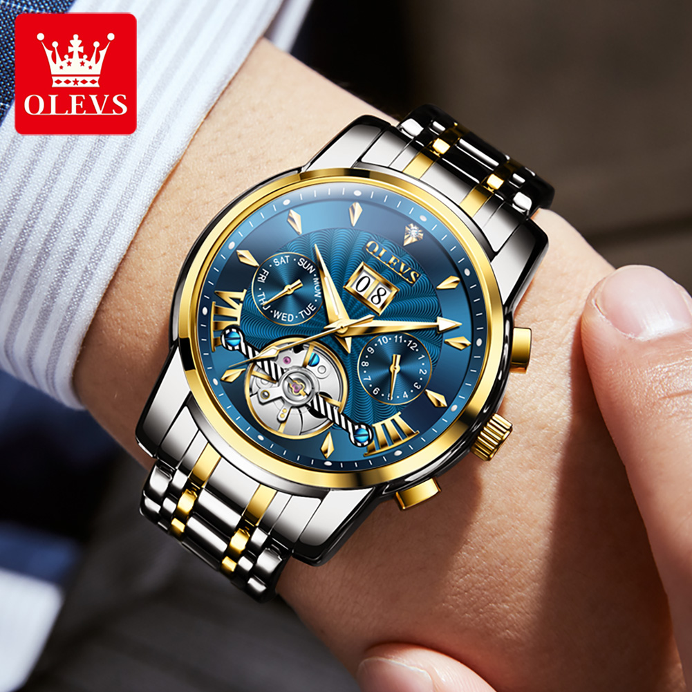OLEVS Men Watches Luxury Fashi - Luxury Watch Business avaliação e preço