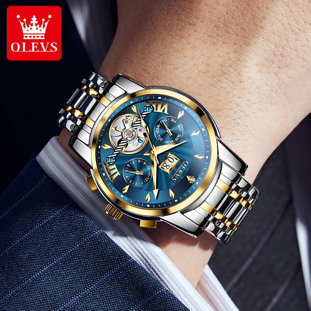 OLEVS Men Watches Luxury Fashi - Luxury Watch Business avaliação e preço
