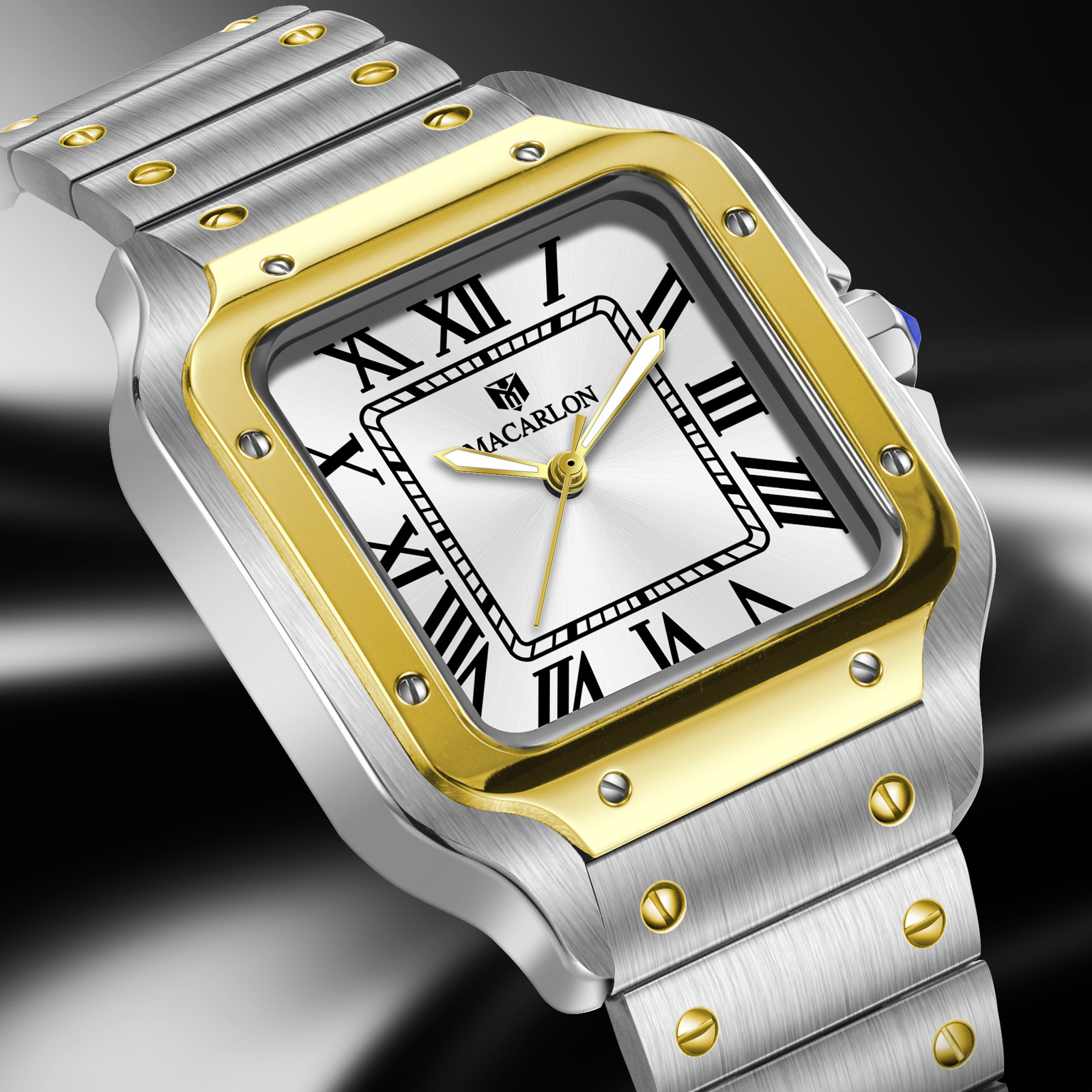 MACARLON Square Men's Automati - Luxury Watch China avaliação e preço