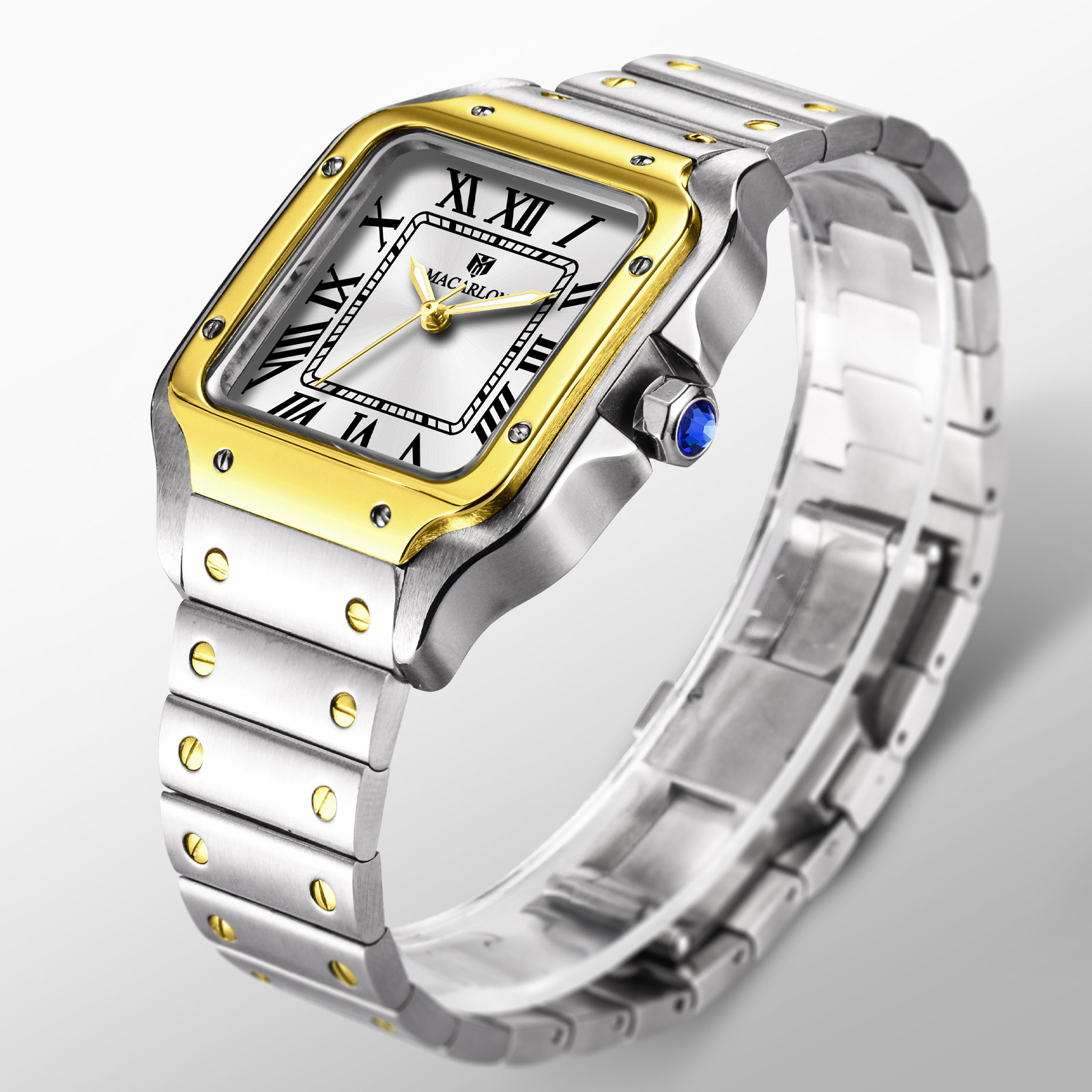 MACARLON Square Men's Automati - Luxury Watch China avaliação e preço
