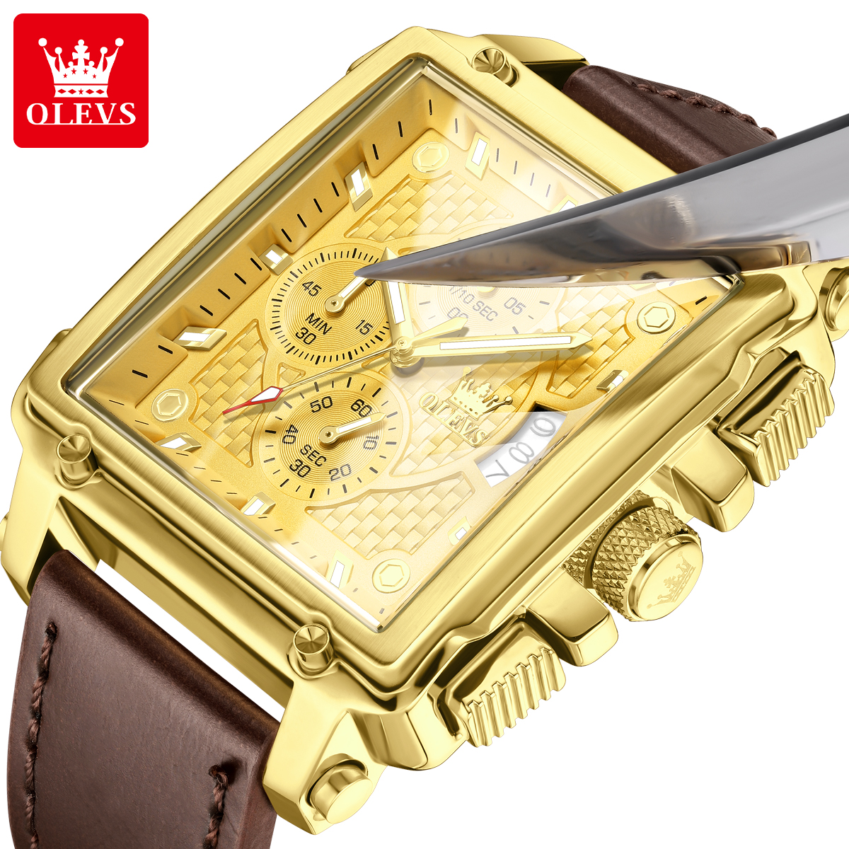 OLEVS brand mens watches water - Luxury Watch Dial avaliação e preço